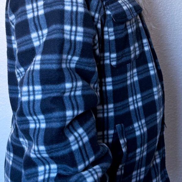 Lee Han Ton Sherpa Plaid Fleece Jacket - Picture 2 of 7